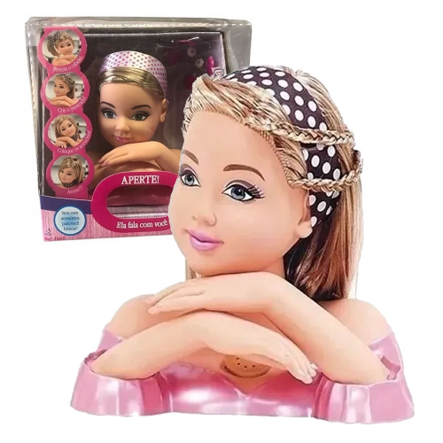 Boneca infantil maquiagem