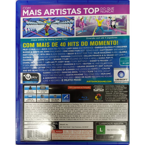 Jogo Just Dance 2015 - PS4 Seminovo - SL Shop - A melhor loja de