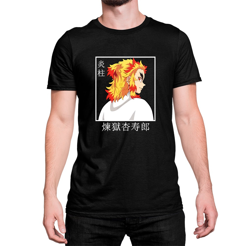 Camiseta Demon Slayer Rengoku Anime Desenho Envio Rápido Top