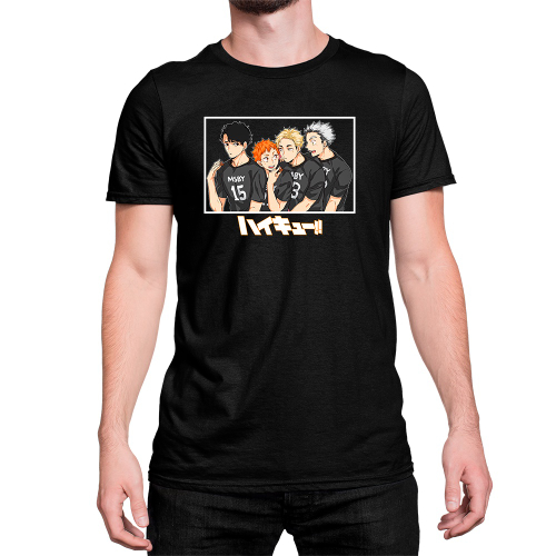 Camisa Básica Anime Haikyuu Personagens