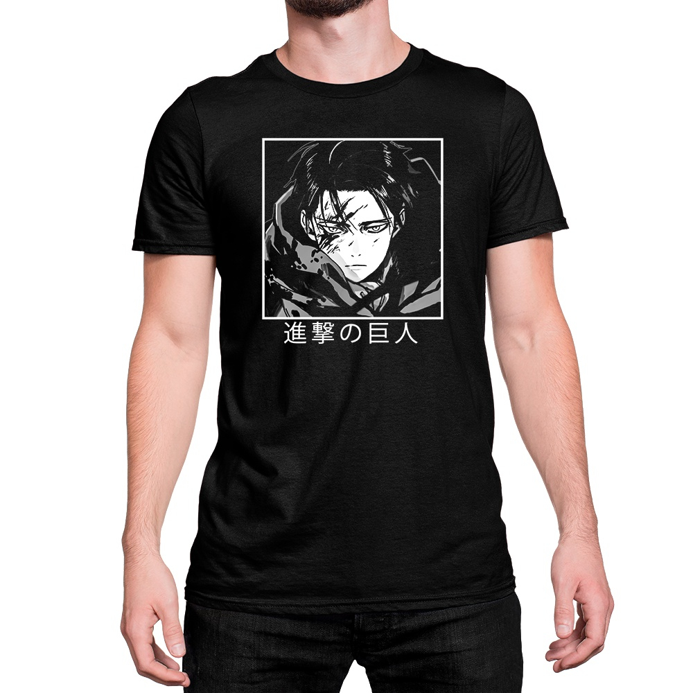 Camiseta Ataque aos Titãs Anime, Levi Ackerman