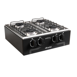 Fogão Portátil 4 Bocas Mesa em Inox Asiatico Braslar - Preto é boa?