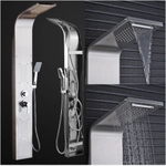 Ducha De Inox Com Hidromassagem E Cascata - 5 Jatos Escovado