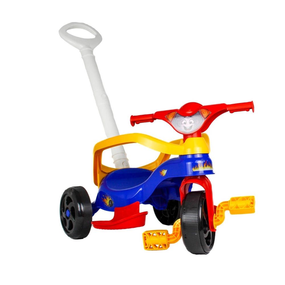 Triciclo Velotrol Kepler Spider com Empurrador - Motoca Infantil Azul  Ref.222 em Promoção na Americanas