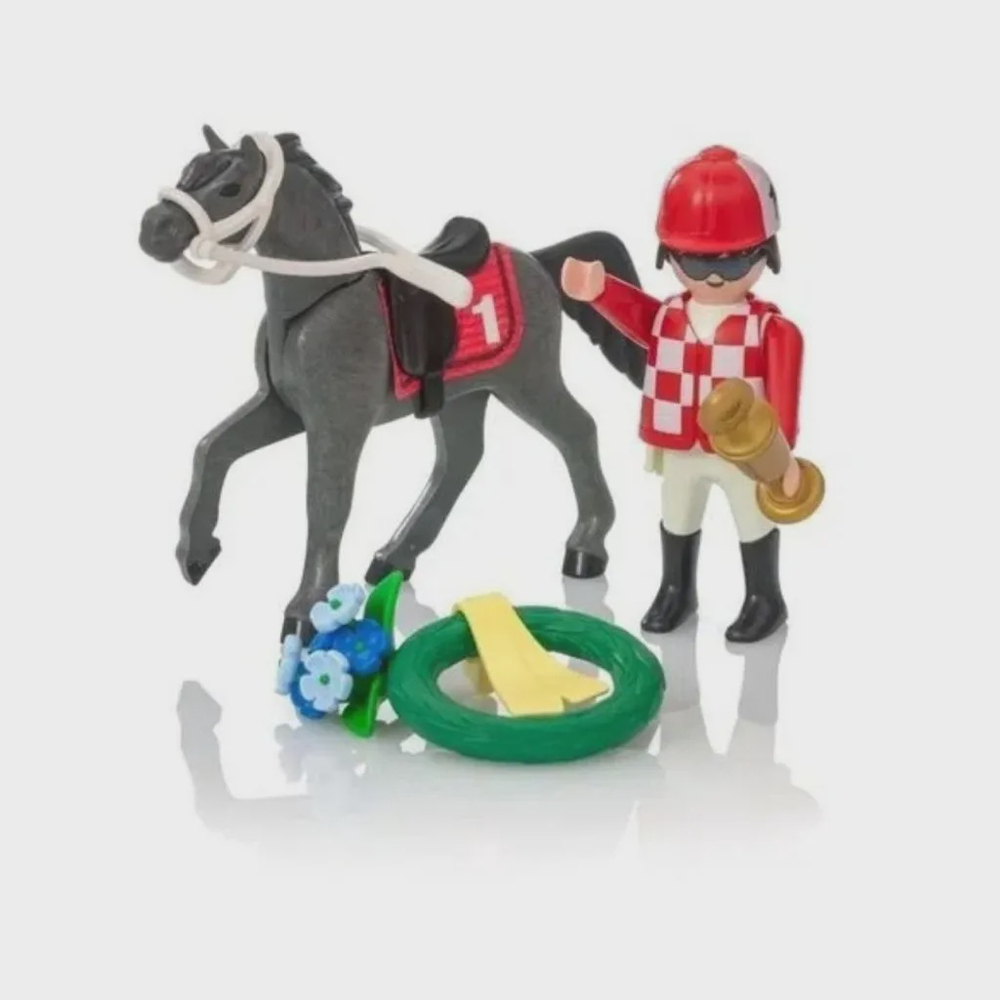 Playmobil Cavalos Soft Bag Playmobil Cavalo De Corrida 9261