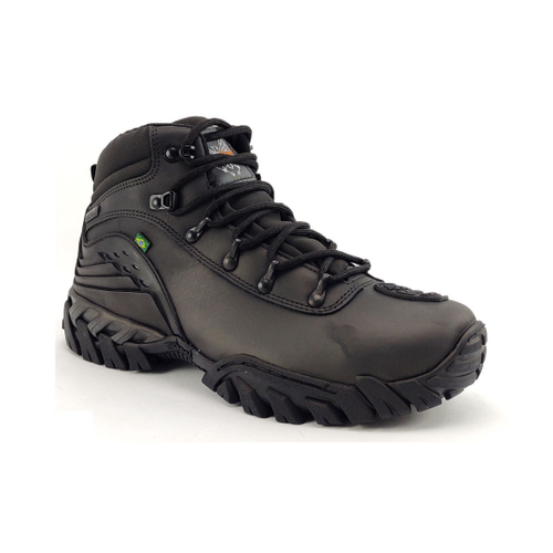 Coturno Masculino Bota Caterpillar PVC Cano Curto Preto Marrom