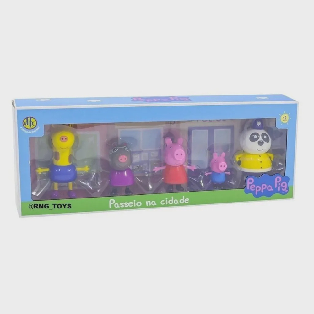 Peppa Pig, Kit Passeio pela Cidade da Peppa, Multicor