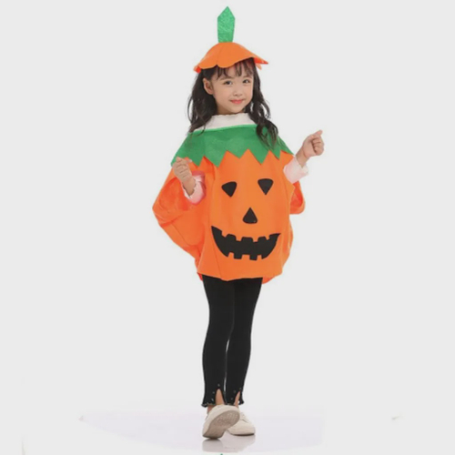 12565 Fantasia Abobora Halloween Infantil - Atacado Contini