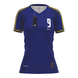 Camisa Brasil Feminino Azul Dry Copa Collection Rinno Clássicos Menor preço em Camisa Brasil Feminino Azul Dry Copa Collection Rinno Clássicos