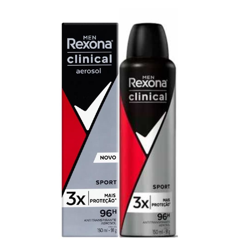 Antitranspirante Aerossol sem Perfume Rexona Clinical 150ml - Supermercado  Supriforte