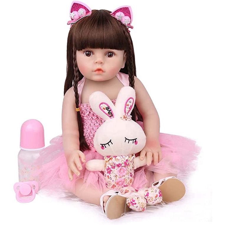 Boneca Reborn Shiny Toys Laura Baby Valentina - Lojas Donna