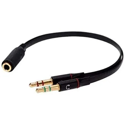 Cabo Adaptador P3 Fêmea Para 2 P2 Macho - Fone E Microfone é boa?