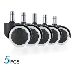 Kit 5 Rodízio Para Cadeira Anti Risco Roda Silicone Pu 50mm é boa?