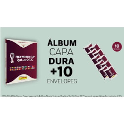 Menor preço em Álbum capa dura copa do mundo qatar 2022 + 10 envelopes