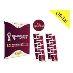Kit Álbum Da Copa 2022 Qatar + 50 Figurinha Qatar Hoje é boa?