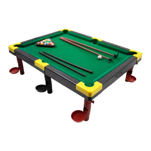 Jogo de Sinuca Infantil Snooker com Mesa Verde com Acessórios 33 x 24 cm em  Promoção na Americanas