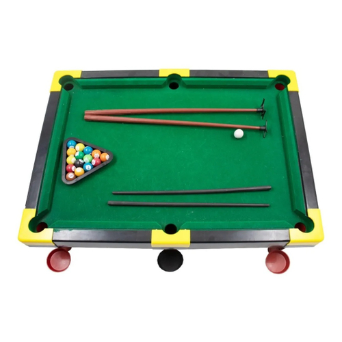 Jogo de Sinuca Infantil Snooker com Mesa Verde com Acessórios 33 x 24 cm em  Promoção na Americanas