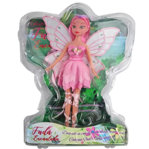 Boneca Fada Encantada Rosa - Fenix - A sua Loja de Brinquedos, 10% Off no  Boleto ou PIX