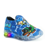 Tenis Calce Fácil Infantil Criança Menino Com Luz Led Patrulha Super Herois