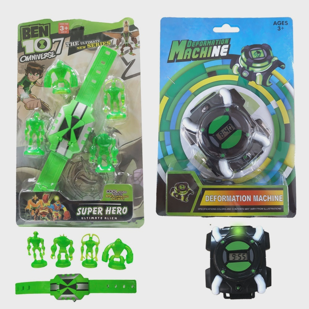 Relógio Horas Digital Ben10 Com Luz E Som Omnitrix Omniverse