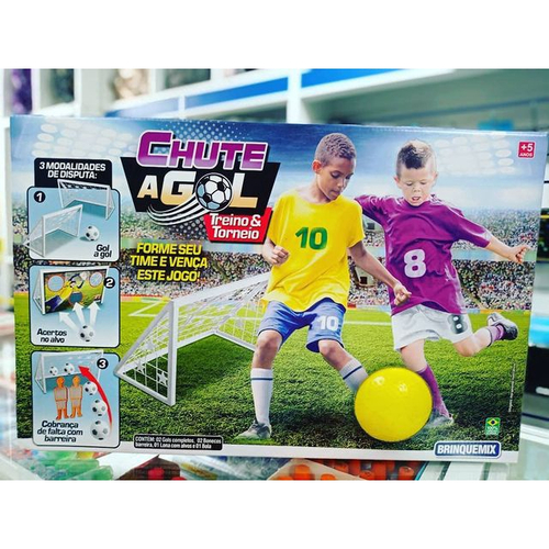 Brinquedo jogo futebol de mesa game chute 2x1 ref 800 Brinquemix