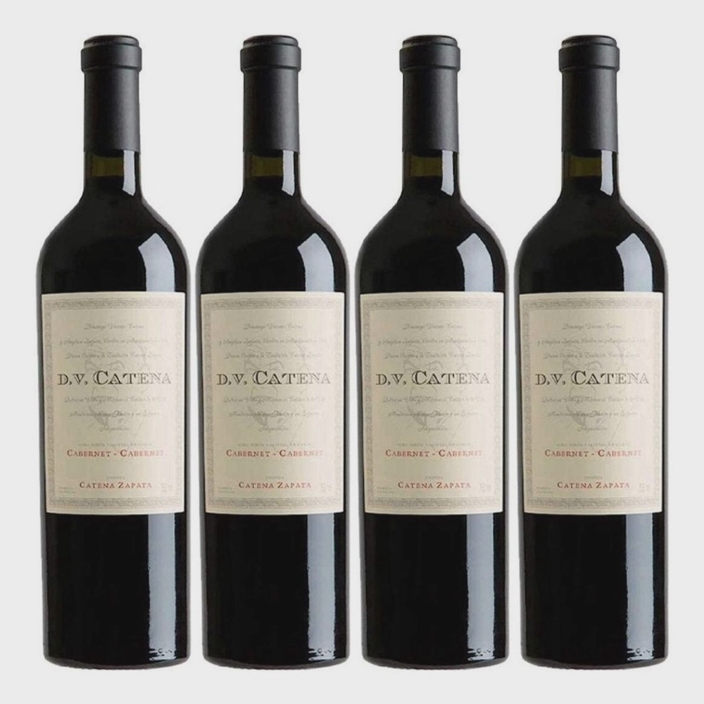 Vinho dv catena cabernet malbec 750ml kit com 4 und submarino
