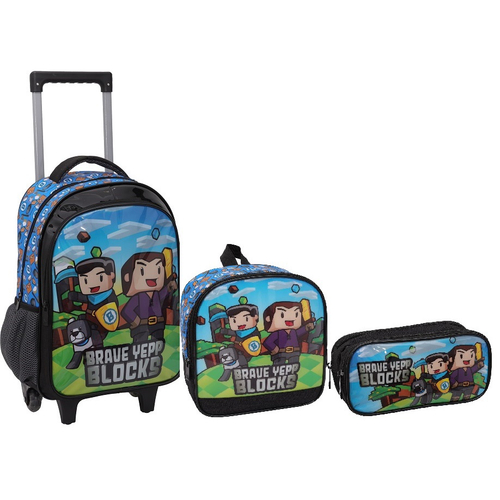 Kit Mochila Roblox Costa Escolar Juvenil Infantil Envio Hoje