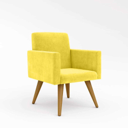 Cadeira Poltrona Várias Cores Balaqui Decor amarelo é boa?