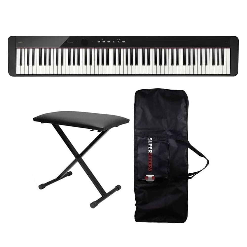 Piano Digital Casio Privia PX-S1100 Kit Completo é na Super Sonora!