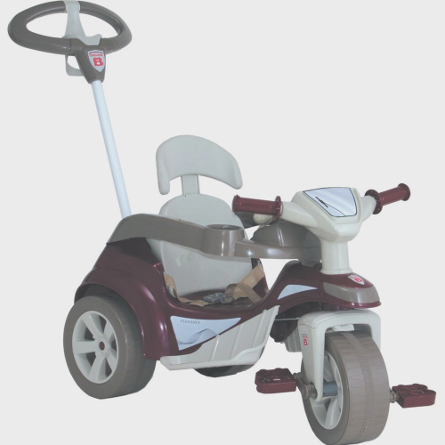 Carrinho Infantil Passeio e Pedal Triciclo 2 em 1 - Play Trike - Maral -  Rosa