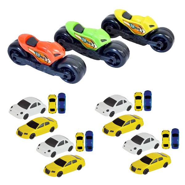 Kit Carrinho Motinha Brinquedo Infantil Meninos 9 Peças - Colorido