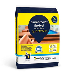Menor preço em Argamassa Cimentcola Flexível aciii Cinza Quartzolit