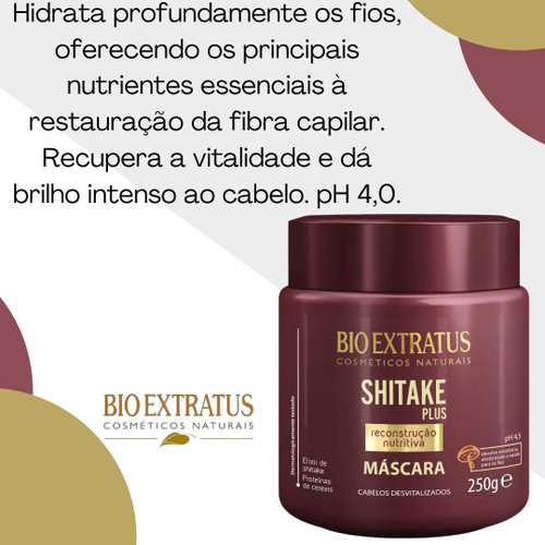 Kit Bio Extratus Shitake Plus Reconstrução 4-Produtos