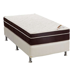 Conjunto Cama Box Light Branco com Colchão Solteiro Espuma D45 Exclusive Ortopédico (27x88x188) Marrom é boa?