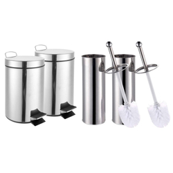 Kit 2 Lixeiras Inox 3 litros e 2 Escovas Sanitária Healer é boa?