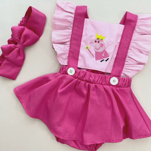 Jardineira Princesa Sofia - Manu Baby Kids - Roupas para bebês