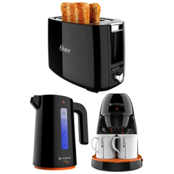 Kit Cozinha Elétrica Chaleira 1,7L Desligamento Automático Cafeteira Semi Automática Torradeira Tosta Dois Lados Do Pão é boa?