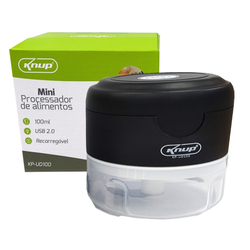 Mini Processador de Alimentos 100ml 29w 5v Recarregável USB Knup KP-UD100 Menor preço em Mini Processador de Alimentos 100ml 29w 5v Recarregável USB Knup KP-UD100
