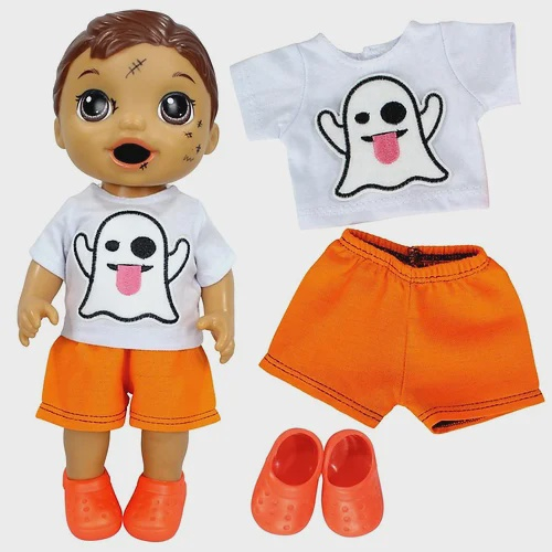 Kit roupa boneca baby alive - halloween fantasma - casinha 4 em Promoção na  Americanas