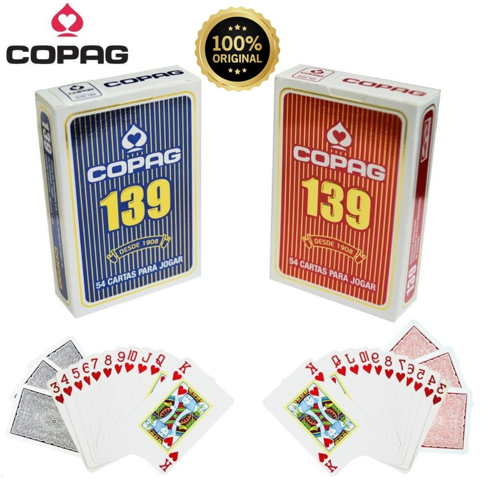 Kit 2 Jogo Baralho Profissional Copag 139 Original 54 Cartas em Promoção na  Americanas