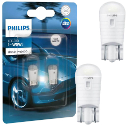 Par Lâmpada Philips Ultinon Pro3000 si W5W T10 6000k é boa?