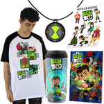 Camisa Camiseta Ben 10 Quadro Intanfil Temático + Copo