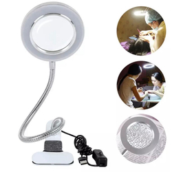 Lupa 8x Bancada Led Ring Light Mesa Manicure Estética é boa?