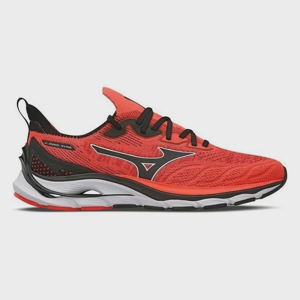 T nis Mizuno Wave Mirai 4 Vermelho alaranjado em Promo o na