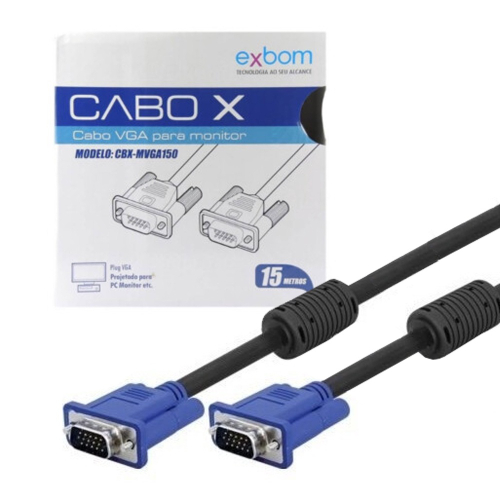 Cabo Vga Macho Para Monitor Metros Exbom Em Promo O Ofertas Na Americanas