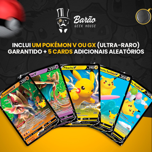 Pokemon Lata Coleção GX Aliados Pikachu e Zekrom - Copag no Shoptime