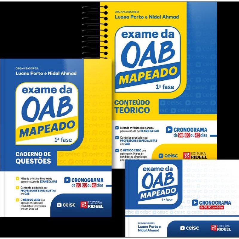 Exame Da Oab Mapeado 1ª Fase - Kit Completo | Submarino