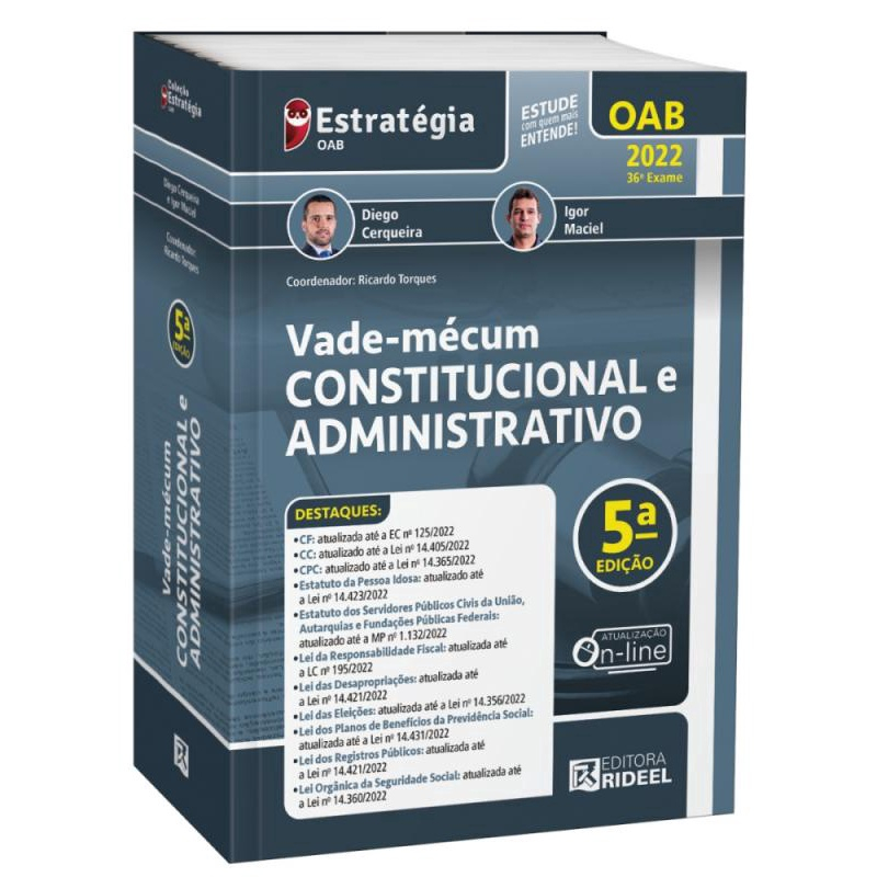 Vade-Mécum Constitucional E Administrativo - 5ª Edição (2022) | Submarino