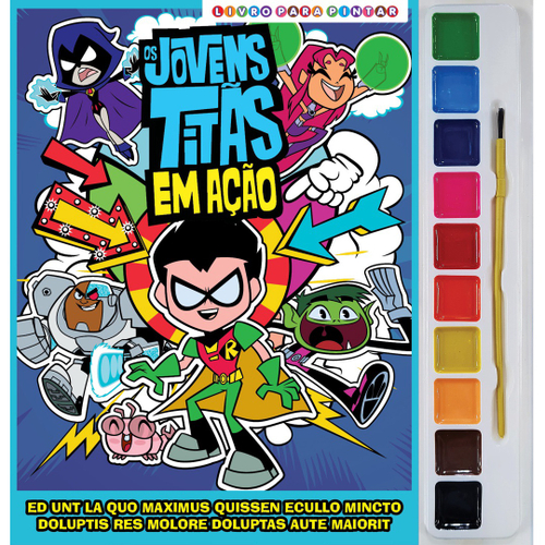 Jovens Titãs em Ação! - Ravena desenho pra colorir