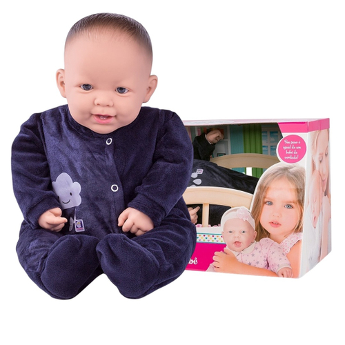 Boneca Bebe Ninos Reborn Menino Com Dente Cotiplas - Ri Happy